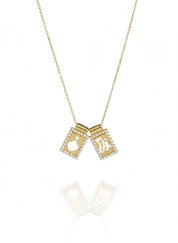 Thin Pearl Scapular Necklace
