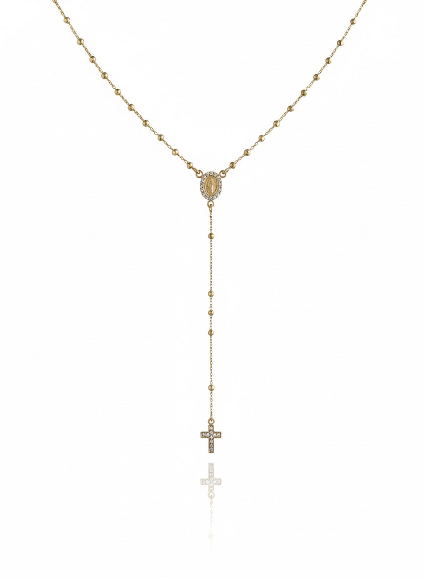 Virgin Mary Golden Rosary