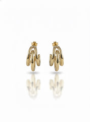 Golden Triple Hoops