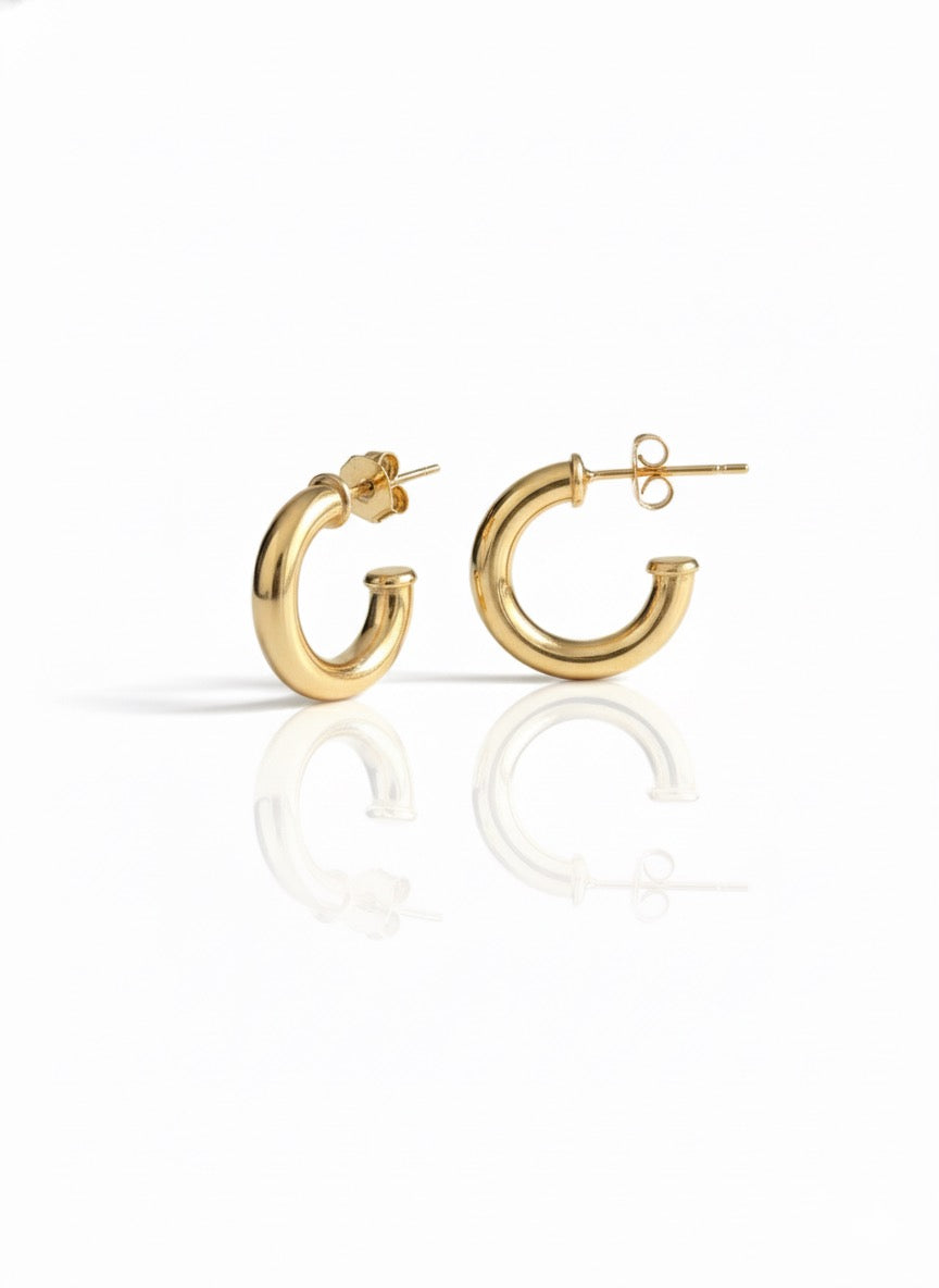 Golden Hoops-1.3 cm