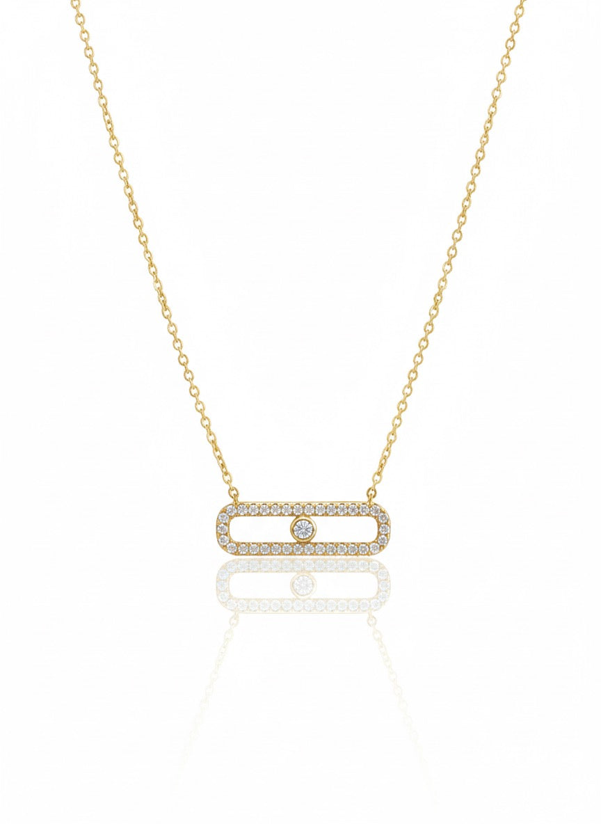 Bezel Station Necklace