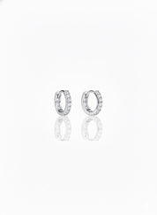 Mini Pave Hoops