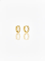 Mini Pave Hoops