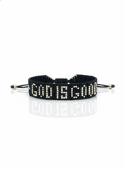 God is Good Knitted Bracelet