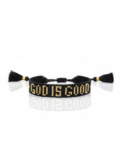 God is Good Knitted Bracelet