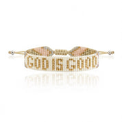 God is Good Knitted Bracelet