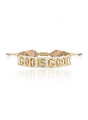 God is Good Knitted Bracelet
