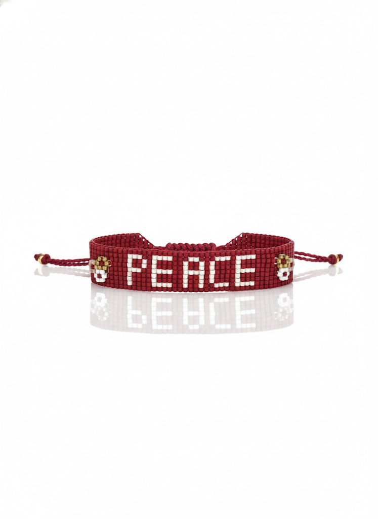 Peace Knitted Bracelet