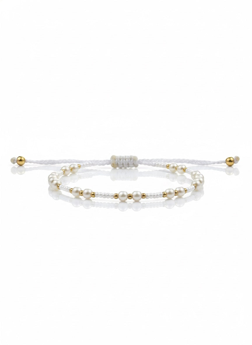 Miyuki Pearl Knitted Bracelet