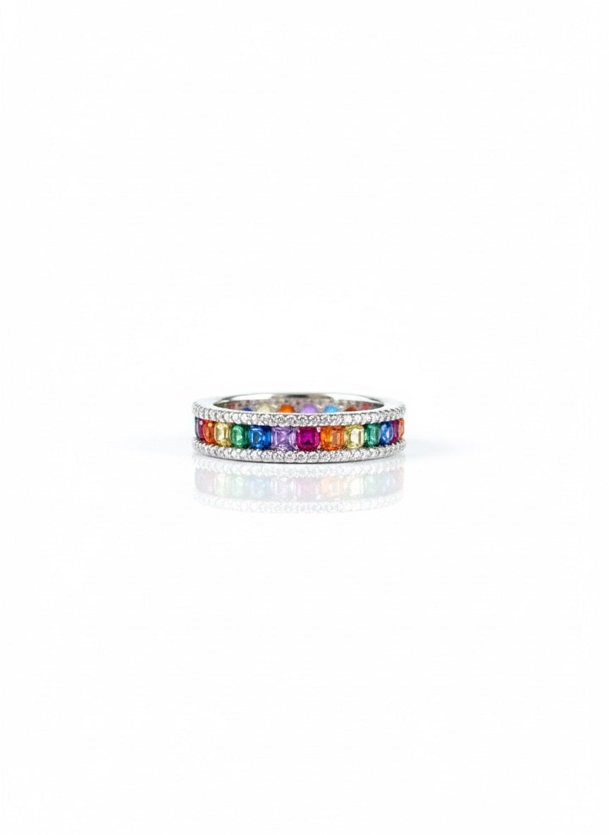 Rainbow Full Eternity Ring