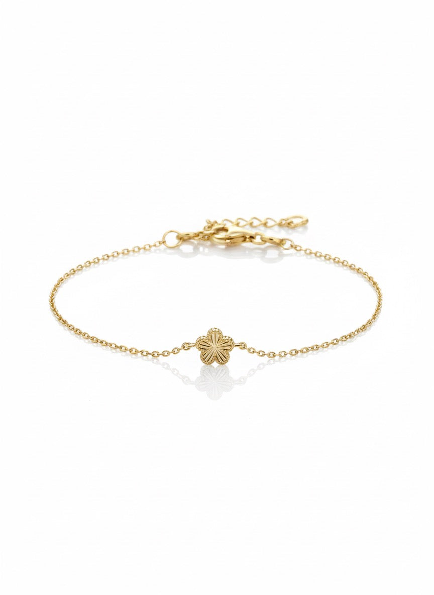 Mini Fluted Clover Bracelet