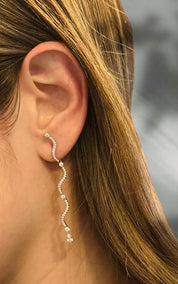 Silver Swirls Earrings