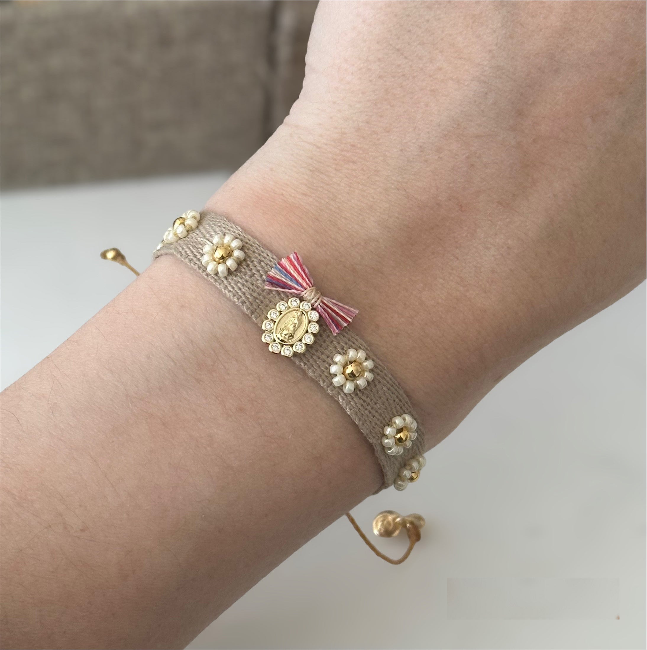 Pulsera Flowers Miyuki Beads