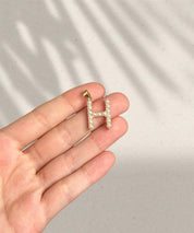 Pearl Inital H Charm