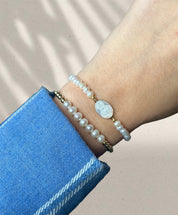 Virgin Mary with Pearls Bracelet