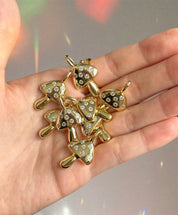 Golden Mushroom Charm
