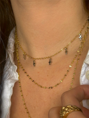 Dangling Cross Choker