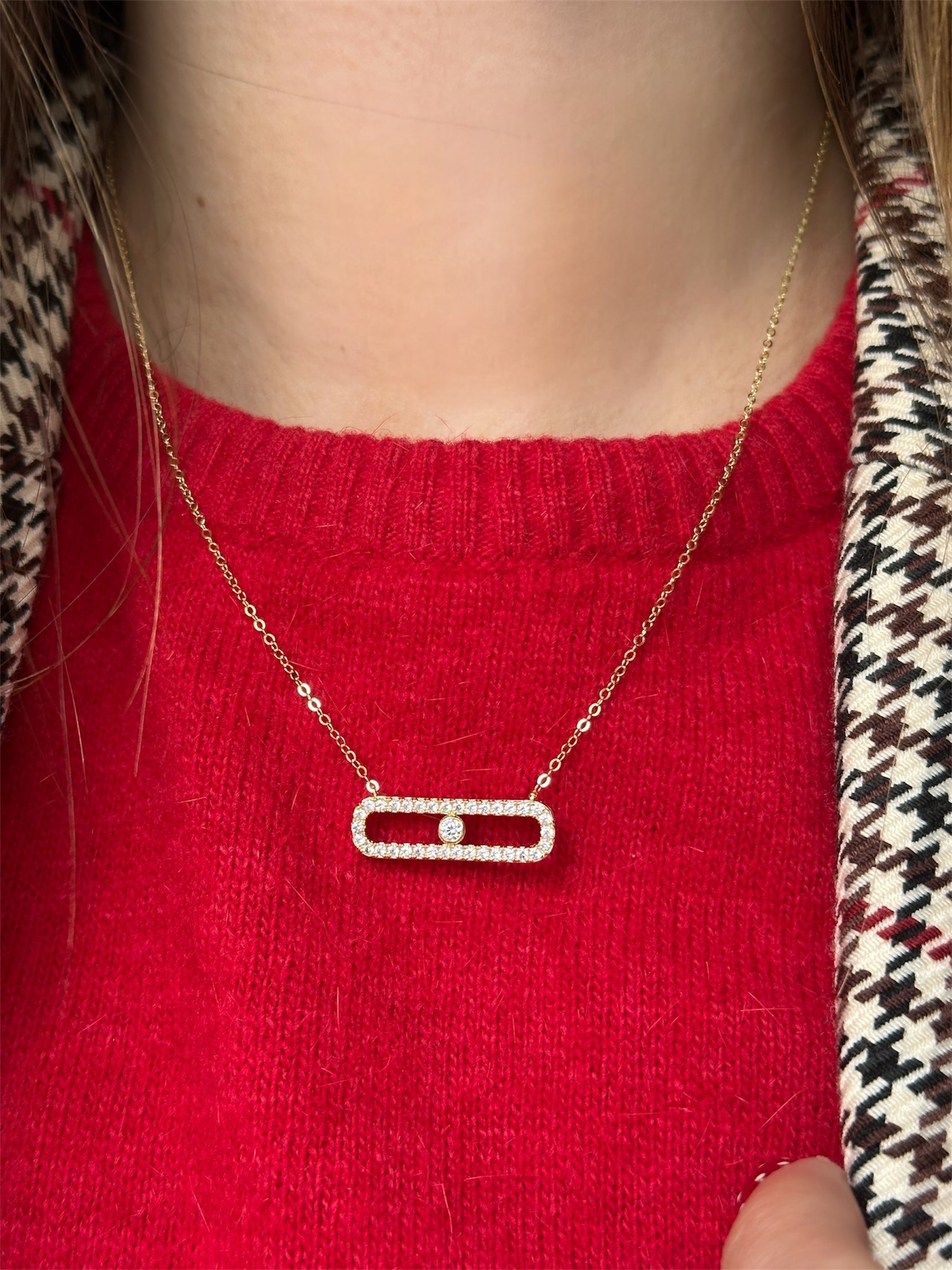 Bezel Station Necklace
