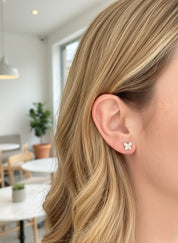 Pave Butterfly Earrings