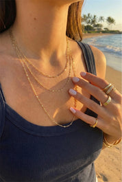 Shimmery Triple Chain