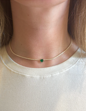 Choker Tennis Heart Green