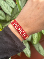 Peace Knitted Bracelet