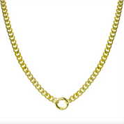 Push Clasp Cuban Chain Necklace