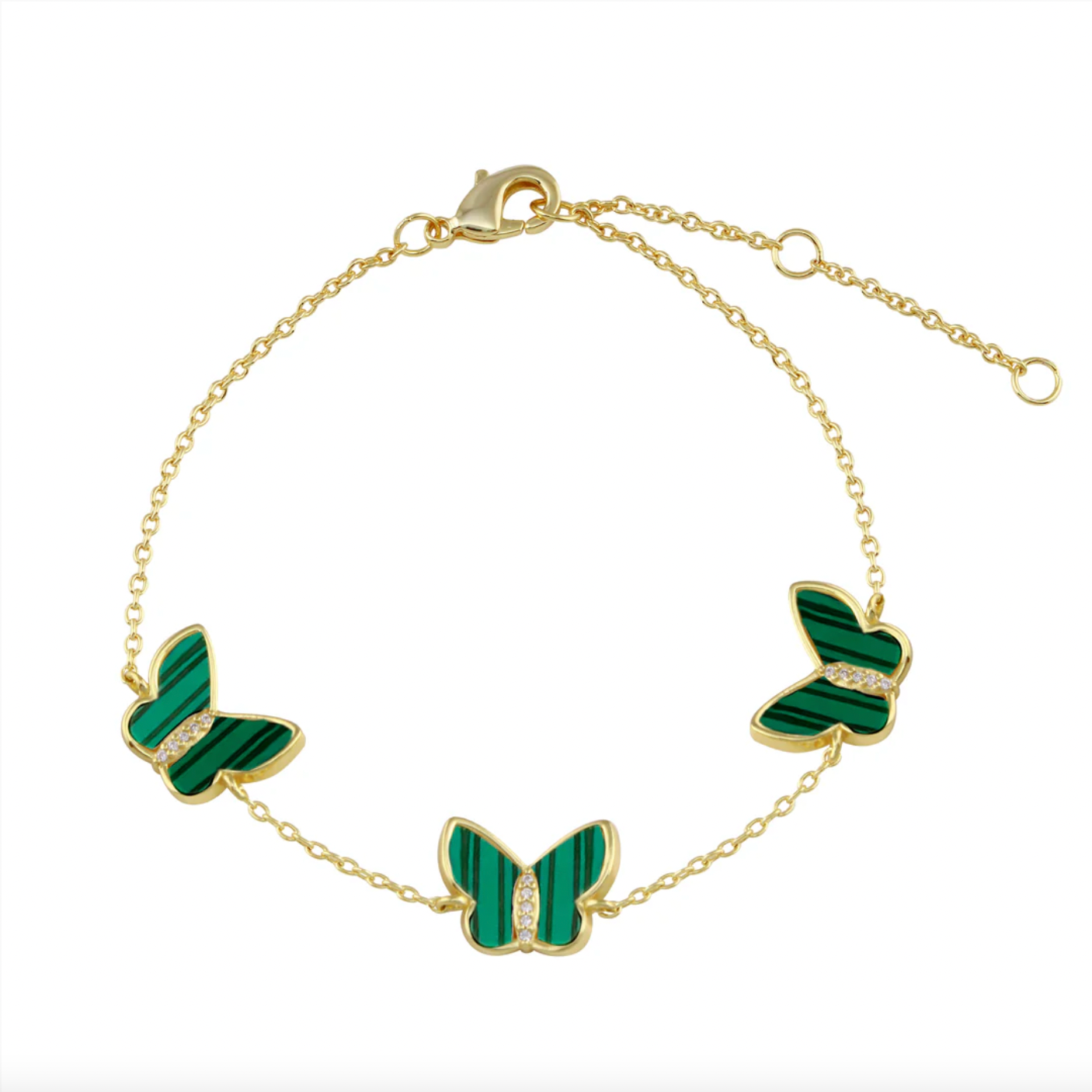 Malachite Butterfly Bracelet