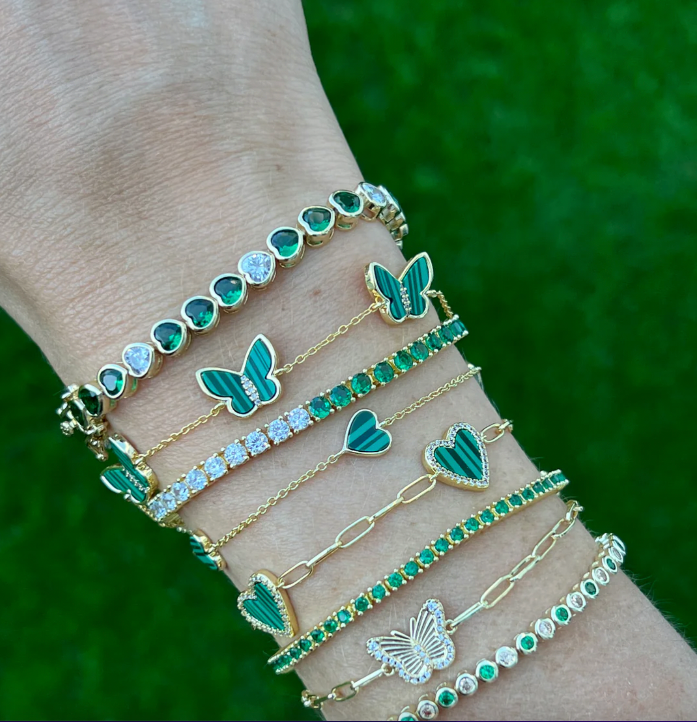 Malachite Butterfly Bracelet