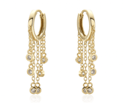 Dainty Chains Small Huggies