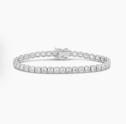 Bezel Square Tennis Bracelet