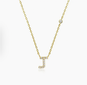 Mini Initial J Necklace