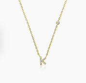 Mini Initial K Necklace
