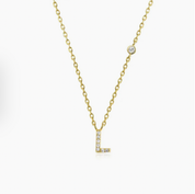 Mini Initial L Necklace