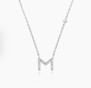 Mini Initial M Necklace