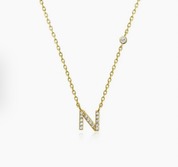 Mini Initial N Necklace