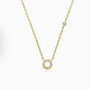 Mini Initial O Necklace