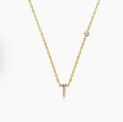 Mini Initial T Necklace