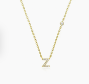 Mini Initial Z Necklace