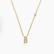 Mini Initial B Necklace