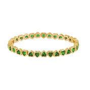 Stretchy Bezel Heart Bracelet