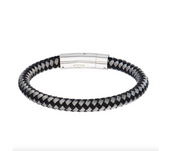 Black & White Thread Braided Bracelet