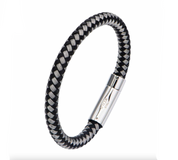 Black & White Thread Braided Bracelet