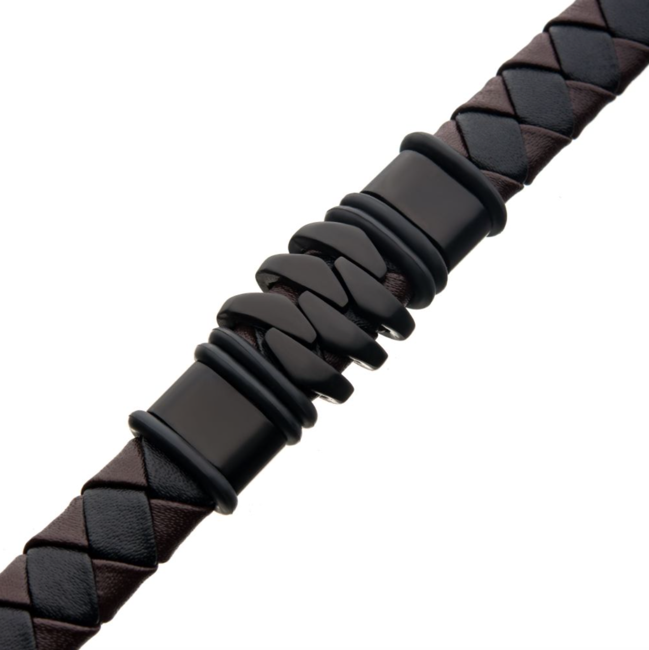 Black and Brown Leather Bohemian Bracelet