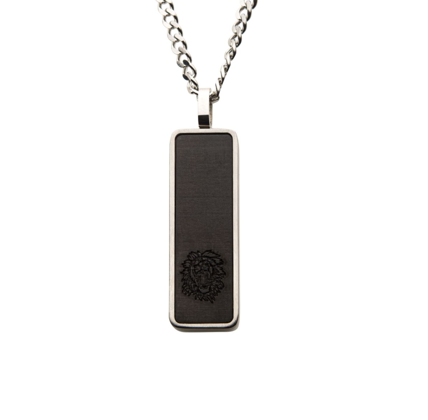 Carbon Fiber Tag Pendant Chain