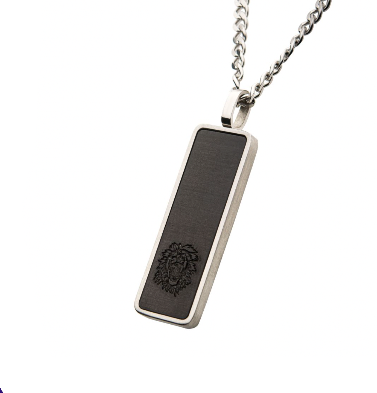 Carbon Fiber Tag Pendant Chain