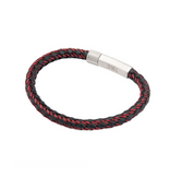 Black and Red Rubber Bracelet