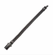Brown Cord and Black Matte Steel Bracelet