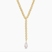 Baroque Pearl Lariat Chain