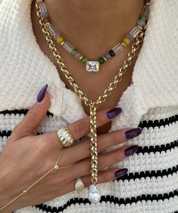 Baroque Pearl Lariat Chain